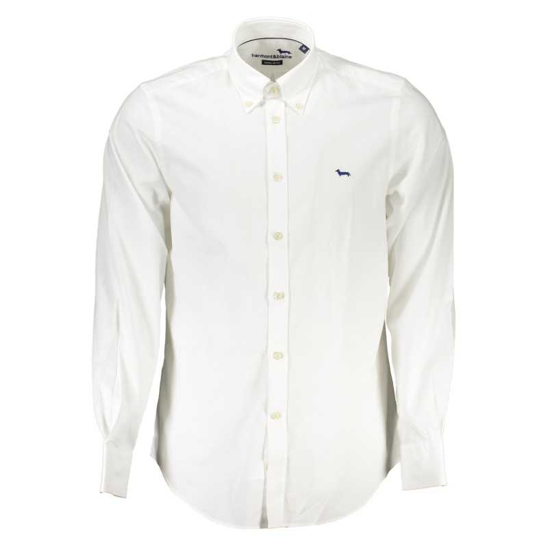 HARMONT & BLAINE MEN'S WHITE LONG SLEEVE SHIRT