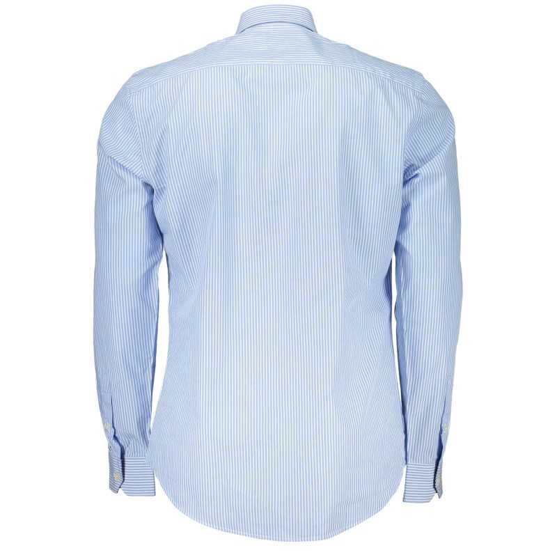 HARMONT & BLAINE MEN'S BLUE LONG SLEEVE SHIRT