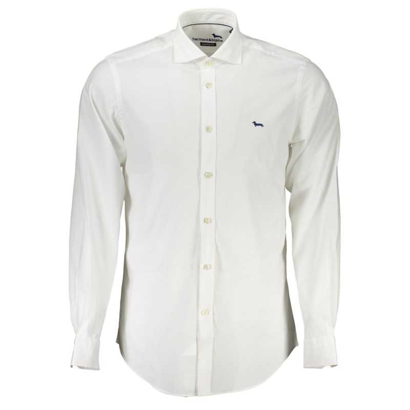 HARMONT & BLAINE MEN'S WHITE LONG SLEEVE SHIRT