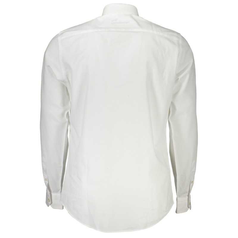 HARMONT & BLAINE MEN'S WHITE LONG SLEEVE SHIRT