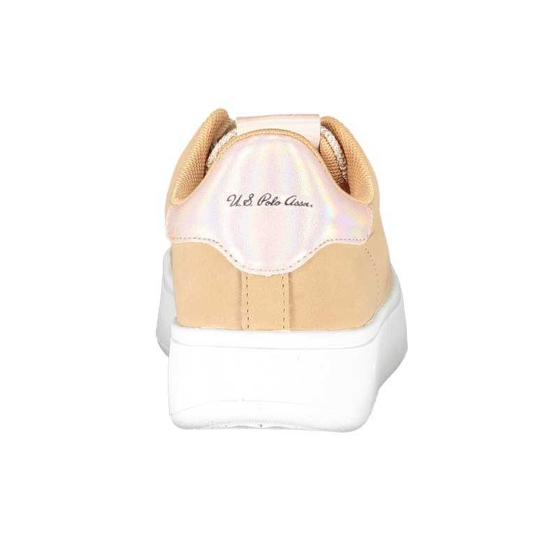 US POLO BEST PRICE BEIGE WOMEN'S SPORTS SHOES