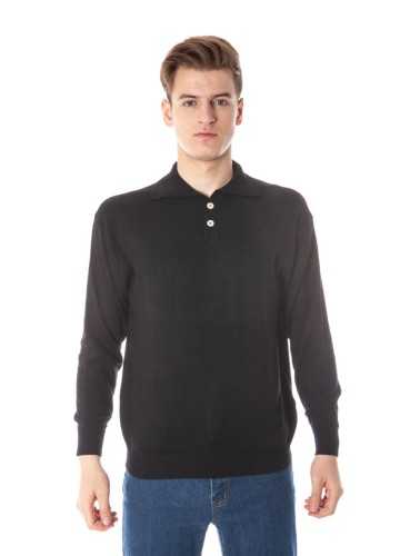 YUKO MEN'S BLACK SWEATER