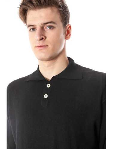 YUKO MEN'S BLACK SWEATER