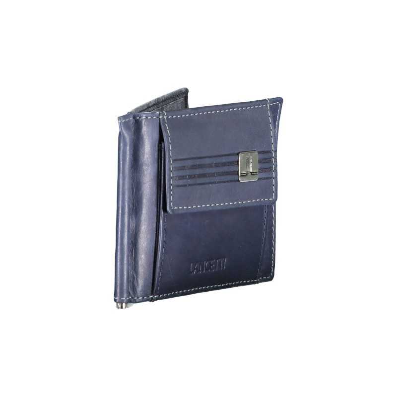 LANCETTI MEN'S WALLET BLUE