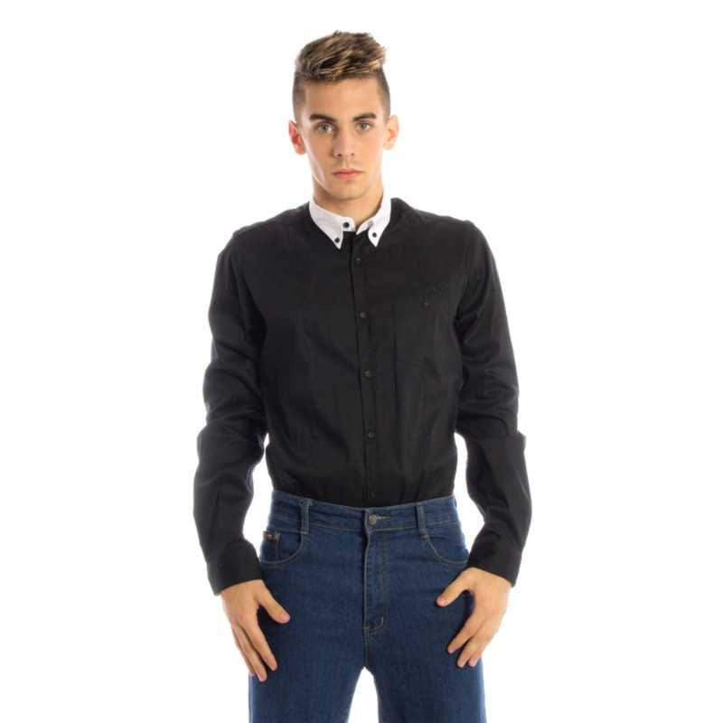 PAPETE MEN'S BLACK LONG SLEEVE SHIRT