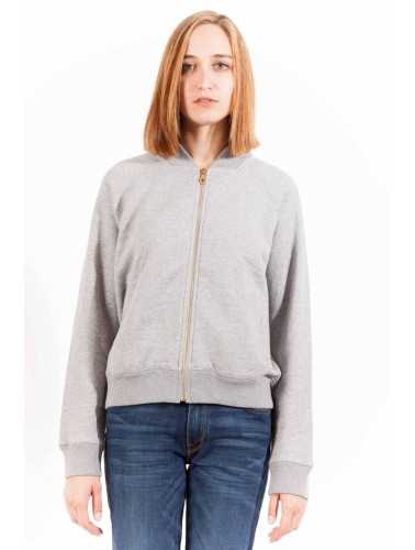 GANT FELPA CON ZIP DONNA GRIGIO