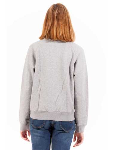 GANT WOMEN'S GRAY ZIP SWEATSHIRT