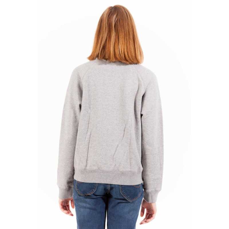 GANT WOMEN'S GRAY ZIP SWEATSHIRT