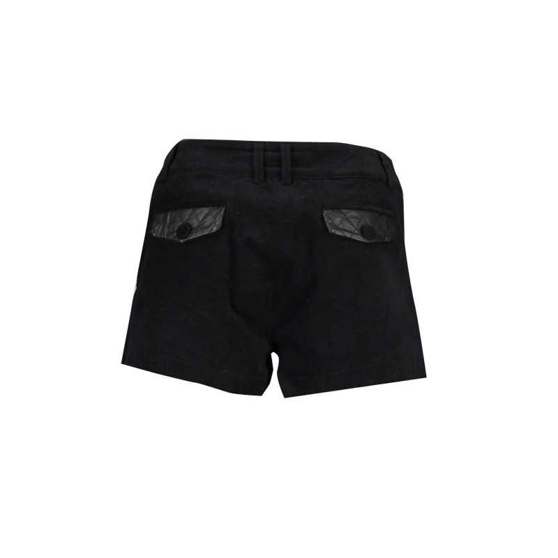 WASHING. BLACK WOMEN'S SHORT PANTS