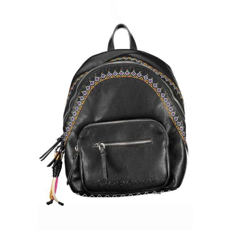 DESIGUAL BLACK WOMEN'S BACKPACK