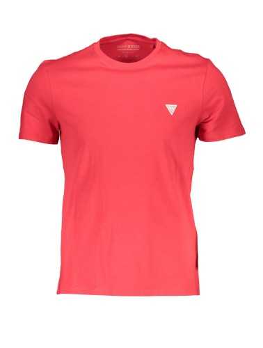 GUESS JEANS MEN'S SHORT SLEEVE T-SHIRT RED