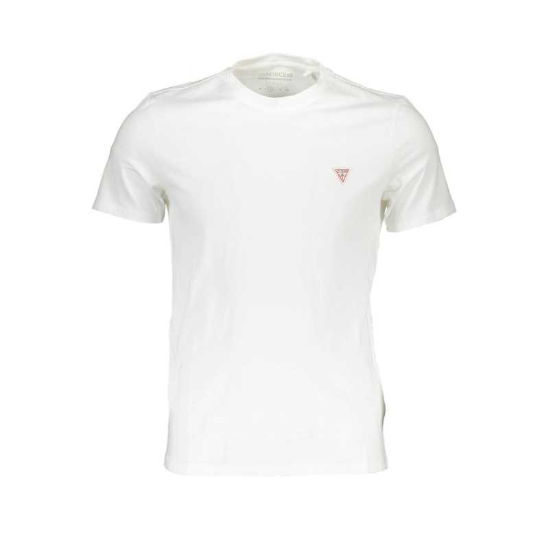 GUESS JEANS T-SHIRT MANICHE CORTE UOMO BIANCO