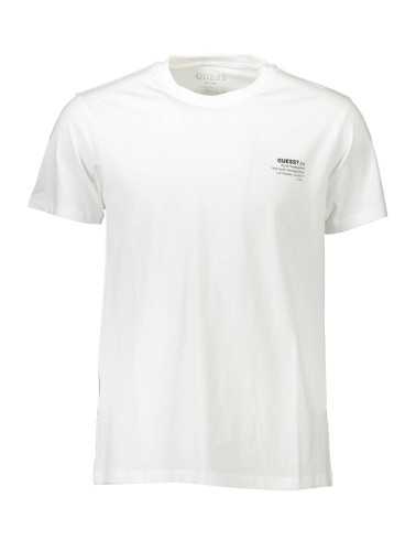 GUESS JEANS T-SHIRT MANICHE CORTE UOMO BIANCO