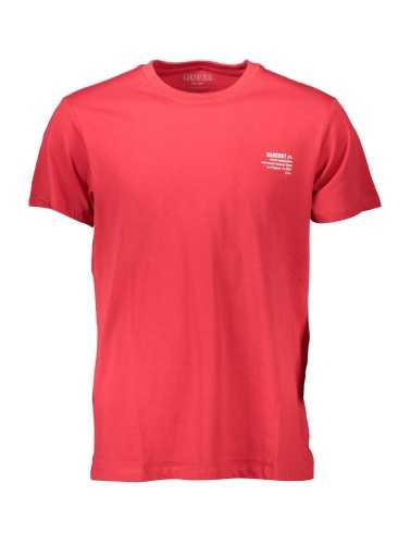 GUESS JEANS T-SHIRT MANICHE CORTE UOMO ROSSO