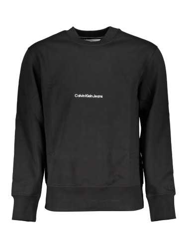 CALVIN KLEIN MEN'S BLACK ZIPLESS SWEATSHIRT