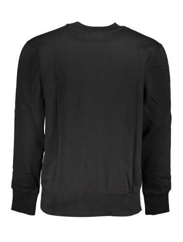 CALVIN KLEIN MEN'S BLACK ZIPLESS SWEATSHIRT