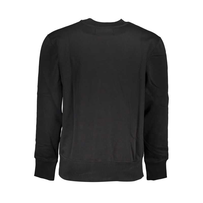 CALVIN KLEIN MEN'S BLACK ZIPLESS SWEATSHIRT