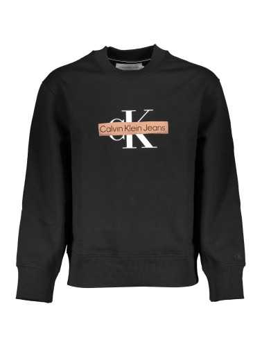 CALVIN KLEIN MEN'S BLACK ZIPLESS SWEATSHIRT