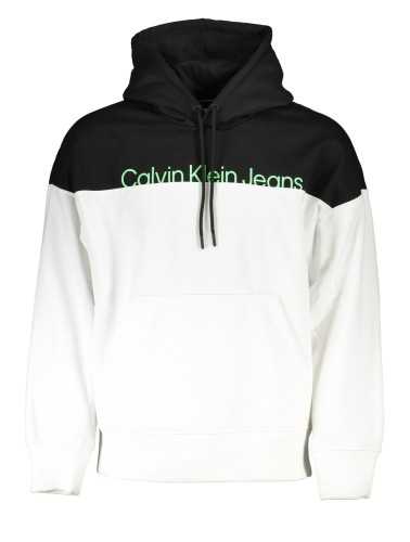 CALVIN KLEIN MEN'S WHITE ZIPLESS SWEATSHIRT