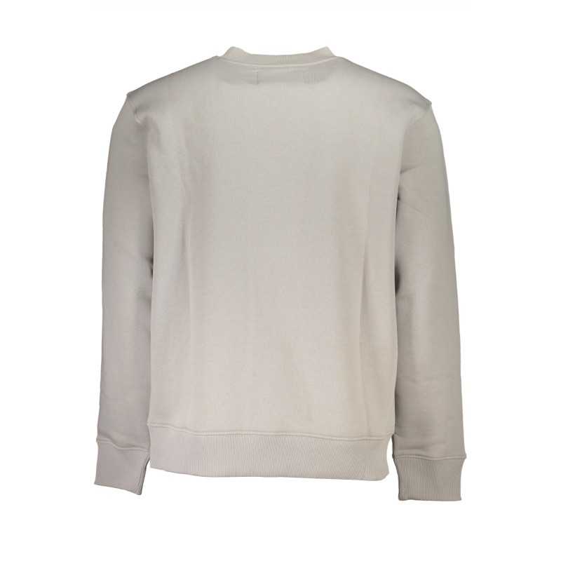 CALVIN KLEIN MEN'S GRAY ZIPLESS SWEATSHIRT