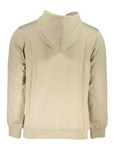 CALVIN KLEIN MEN'S BEIGE ZIPLESS SWEATSHIRT