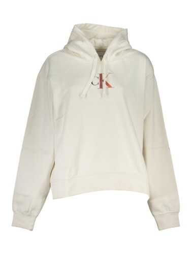 CALVIN KLEIN WOMEN'S ZIPLESS SWEATSHIRT WHITE