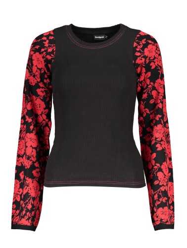 DESIGUAL BLACK WOMEN'S SWEATER