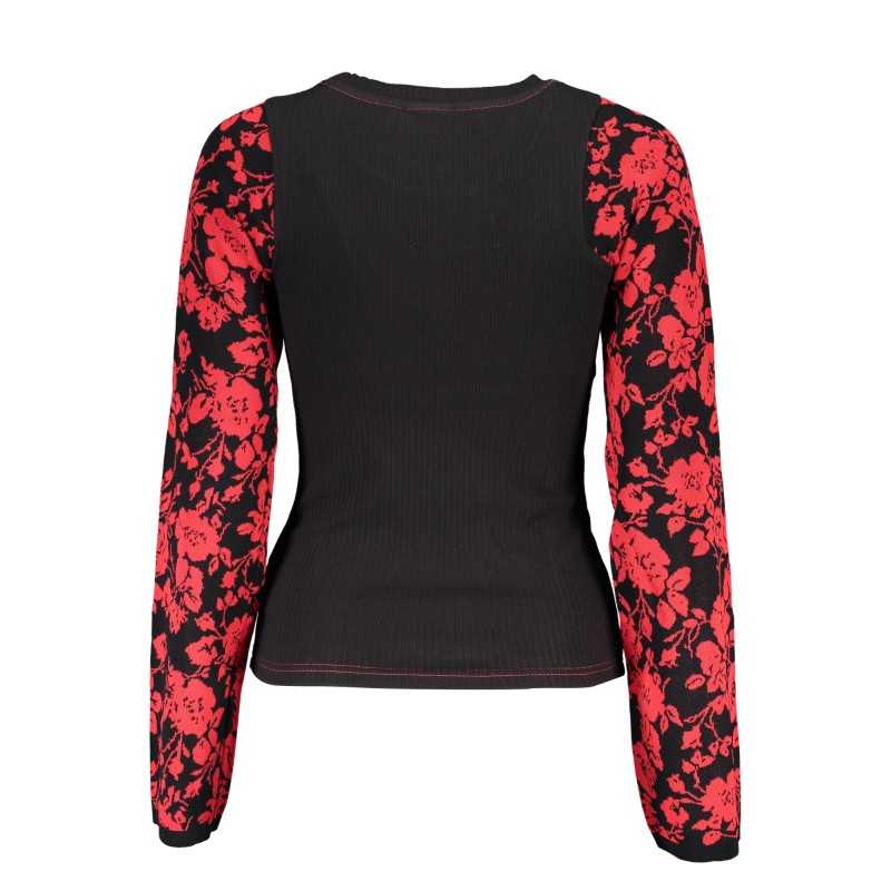 DESIGUAL BLACK WOMEN'S SWEATER