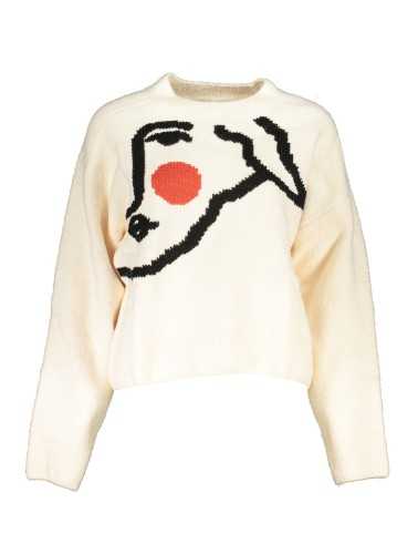 DESIGUAL WHITE WOMEN'S SWEATER