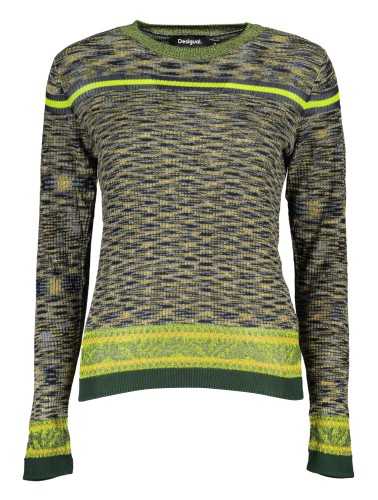 DESIGUAL GREEN WOMEN'S SWEATER