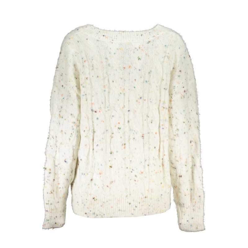 DESIGUAL WHITE WOMEN'S SWEATER