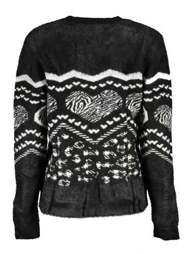 DESIGUAL BLACK WOMEN'S SWEATER