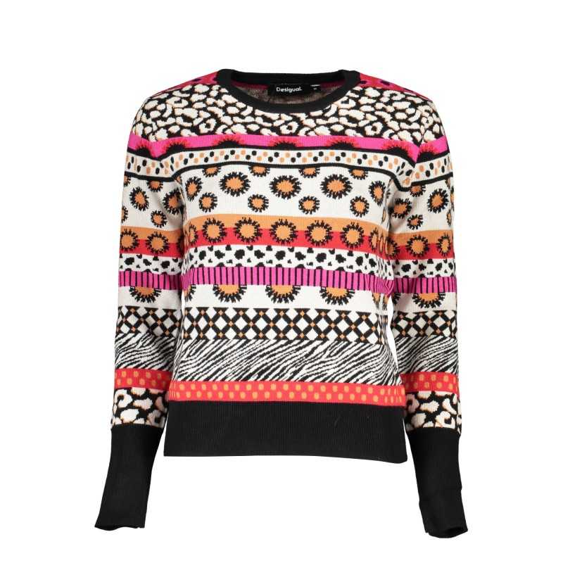 DESIGUAL PINK WOMEN'S SWEATER