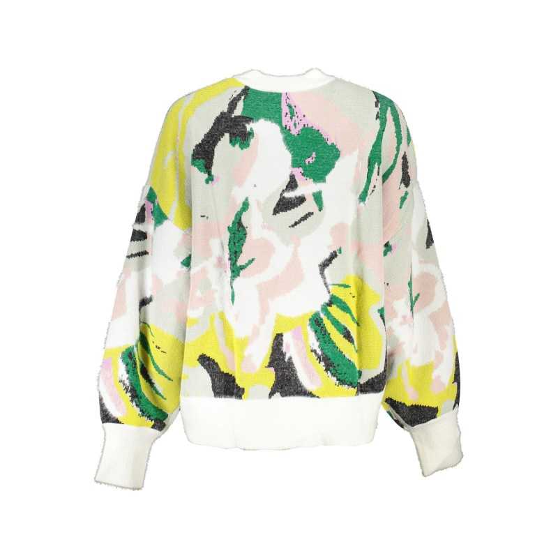 DESIGUAL WHITE WOMEN'S SWEATER