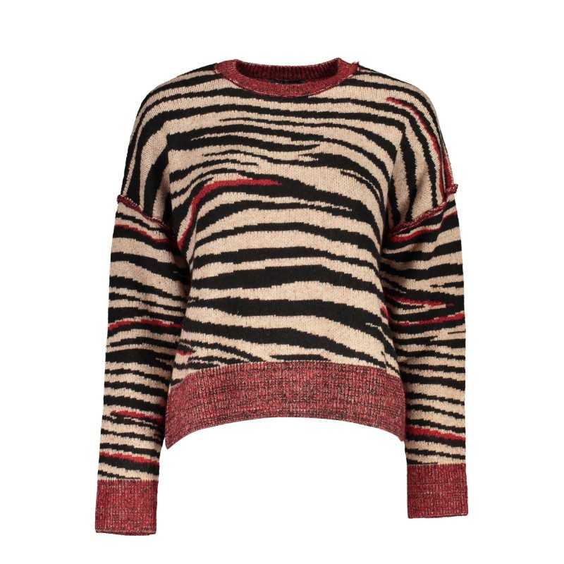 DESIGUAL RED WOMEN'S SWEATER