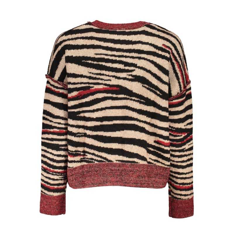 DESIGUAL RED WOMEN'S SWEATER