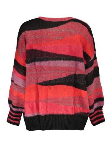 DESIGUAL RED WOMEN'S SWEATER