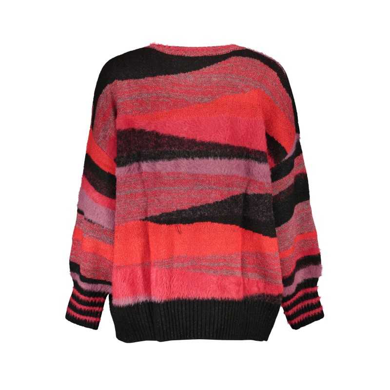 DESIGUAL RED WOMEN'S SWEATER