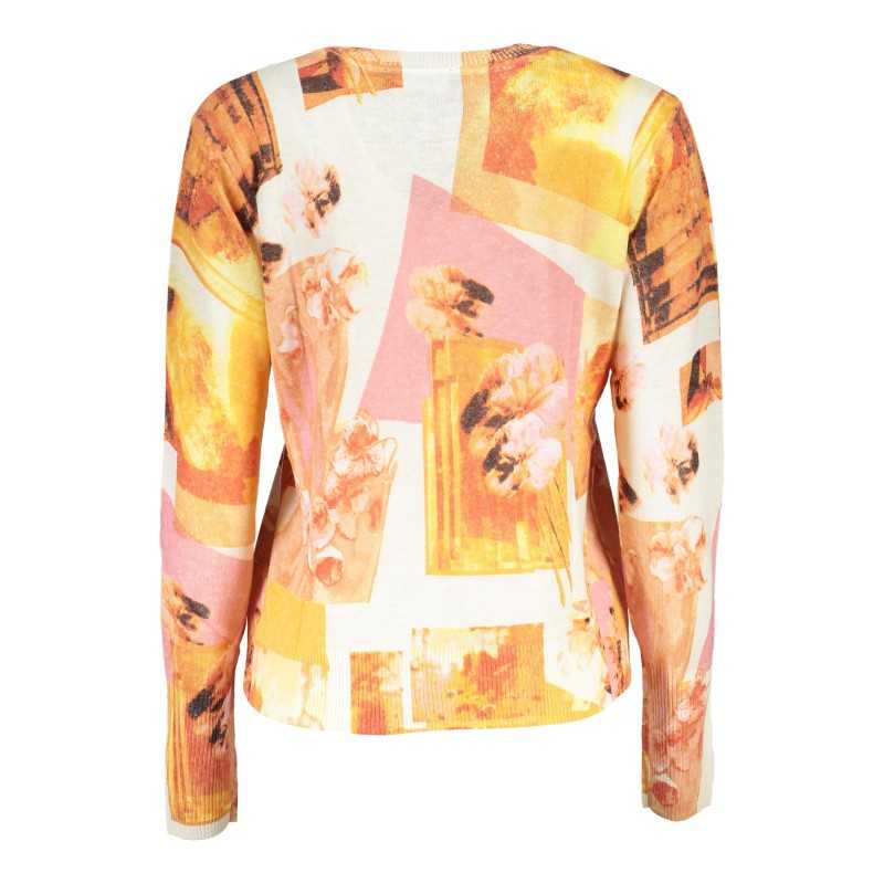 DESIGUAL WHITE WOMEN'S SWEATER