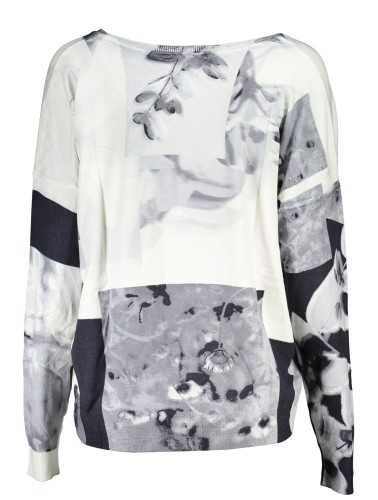 DESIGUAL WHITE WOMEN'S SWEATER