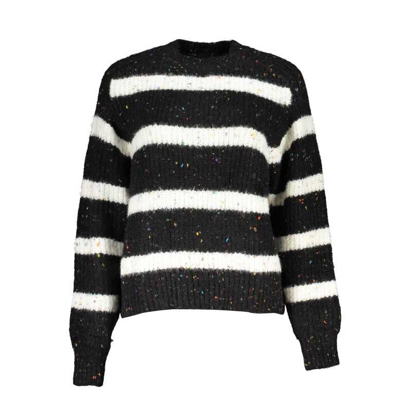 DESIGUAL BLACK WOMEN'S SWEATER