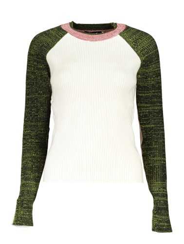 DESIGUAL WHITE WOMEN'S SWEATER