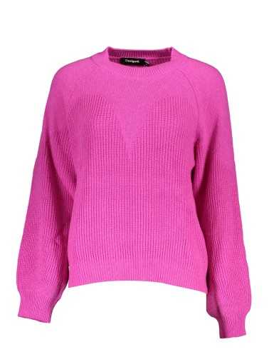 DESIGUAL PINK WOMEN'S SWEATER