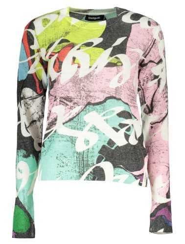 DESIGUAL BLACK WOMEN'S SWEATER