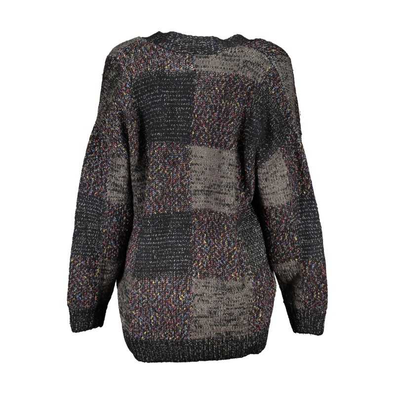 DESIGUAL CARDIGAN DONNA NERO