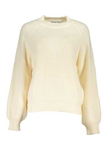 DESIGUAL WHITE WOMEN'S SWEATER