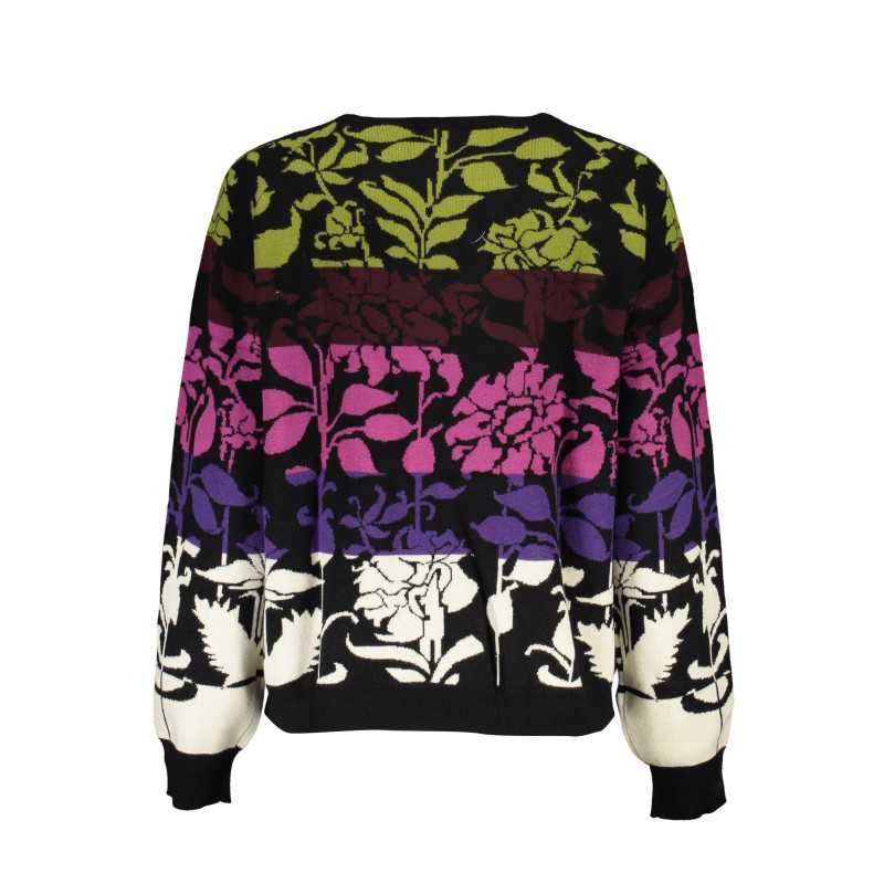 DESIGUAL BLACK WOMEN'S SWEATER