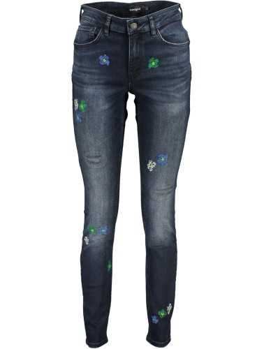 DESIGUAL WOMEN'S DENIM JEANS BLUE