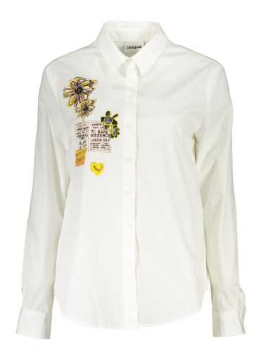 DESIGUAL WOMEN'S LONG SLEEVE SHIRT WHITE