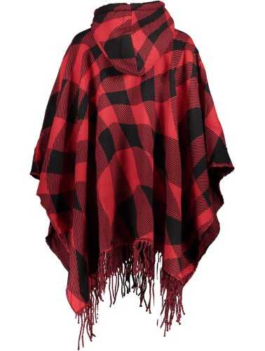 DESIGUAL RED WOMEN'S PONCHO